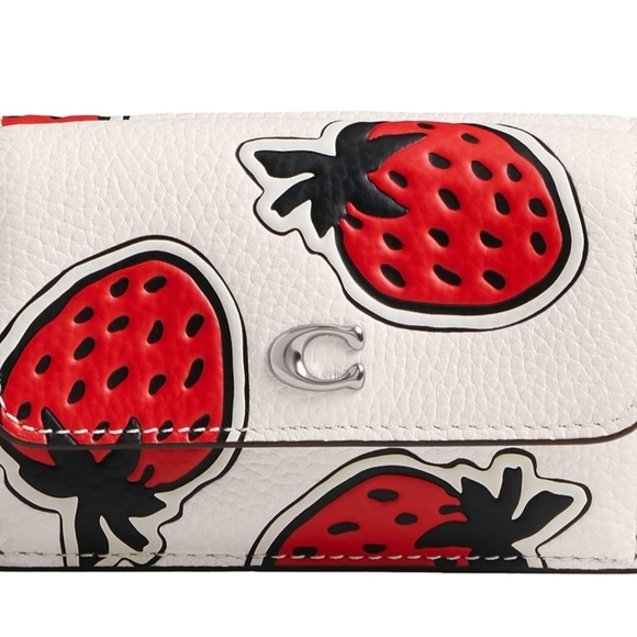 Coach Strawberry Print Wallet - Picture 1 of 2